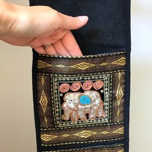 Thai elephant letter/mail holder. Wall hanging.